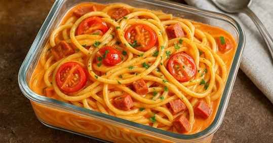 Pâtes express chorizo au micro-ondes