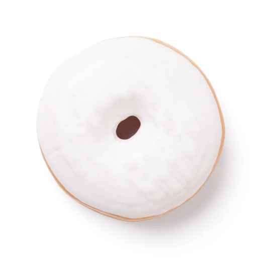 Donuts au chocolat blanc