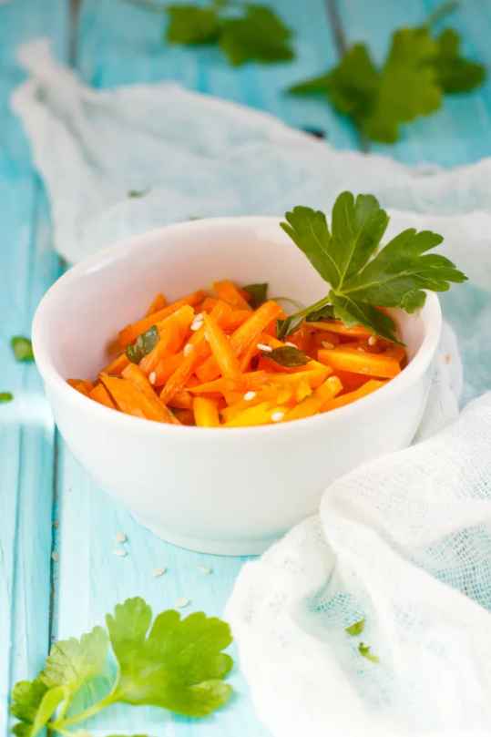 Carottes râpées au gingembre