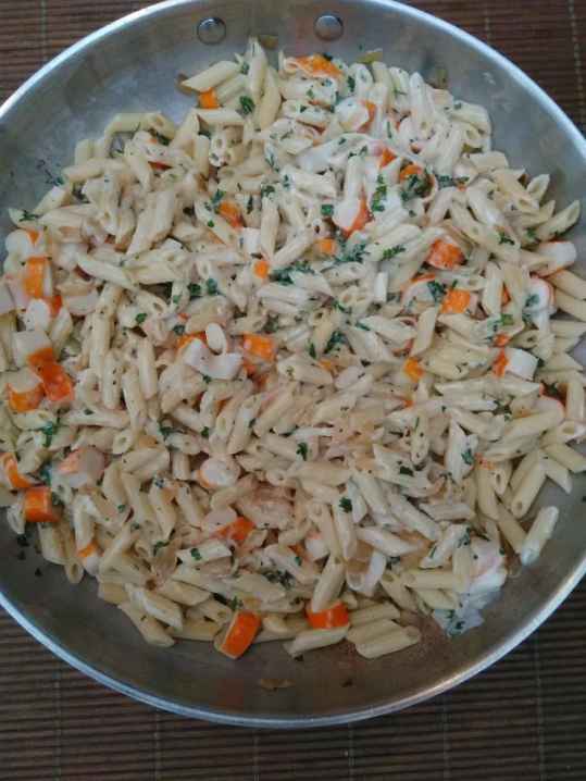 pâtes au surimi