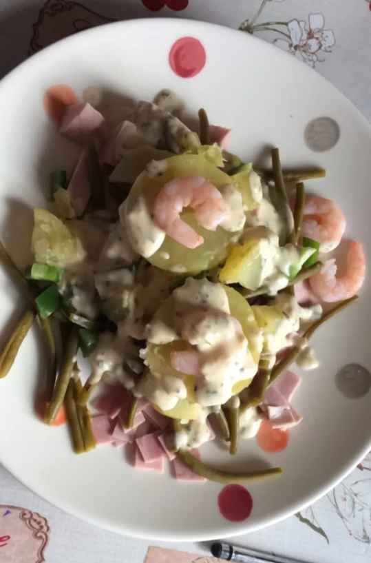 Salade composée aux haricots verts