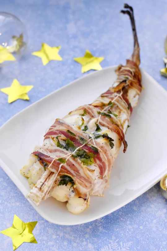 Rôti de lotte au lard