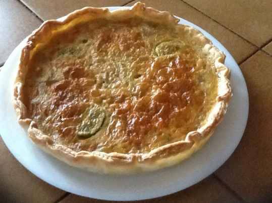 Tarte-flan banane-kiwi