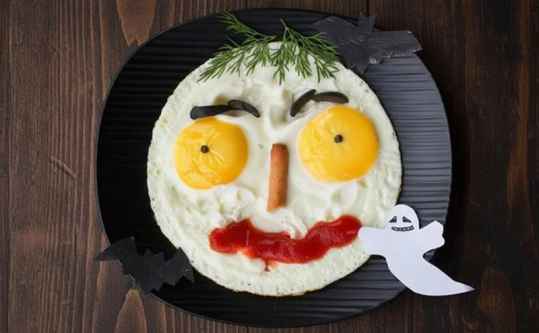 Oeuf au plat Halloween