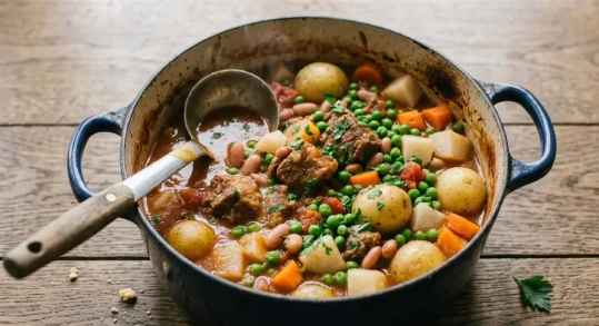 Navarin d'Agneau Printanier aux Légumes Frais