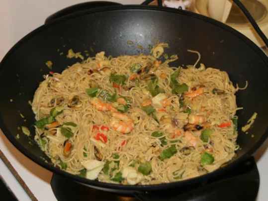 Nouilles chinoises de la mer