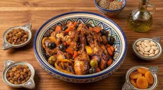 Tajine de poulet aux épices facile