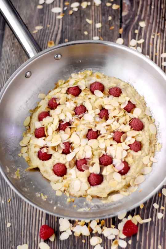 Cookies framboise amande à la poêle