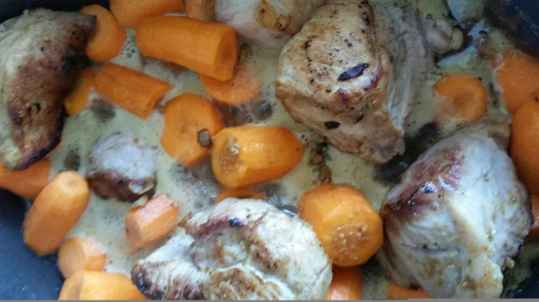 Rôti de porc aux carottes