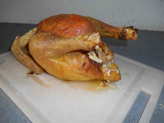 Poulet au four au fromage ail et fines herbes