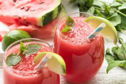 Smoothies pastèque - menthe