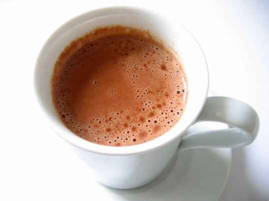 Chocolat chaud au rhum