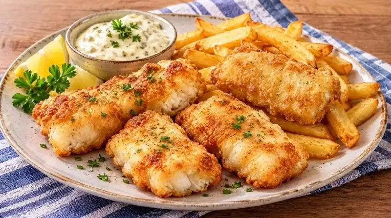 Fish and Chips à l’Airfryer : le poisson croustillant sans friture