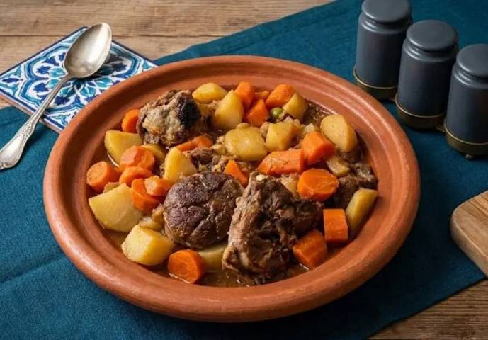 tagine d'agneau aux pommes de terre fondantes