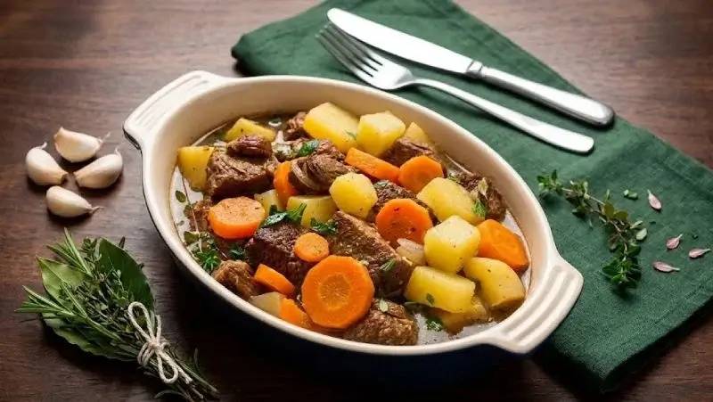 Ragoût d'agneau fondant aux carottes et pommes de terre