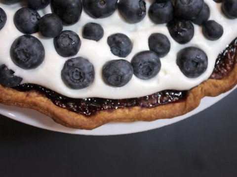 Tarte aux myrtilles et mascarpone