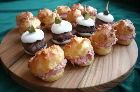 Gougères au thon et mini burgers au Babybel : idée apéritif originale