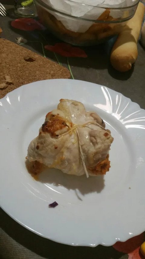 Paupiettes de poulet au chorizo