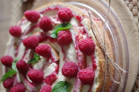 Framboisier façon roulé