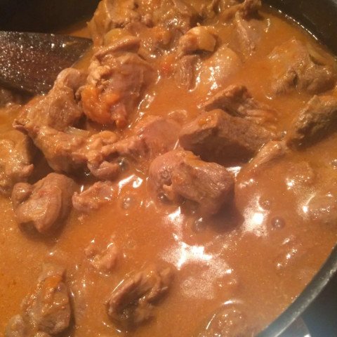 Sauté de dinde à l'abricot