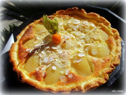 Tarte poires-amandes