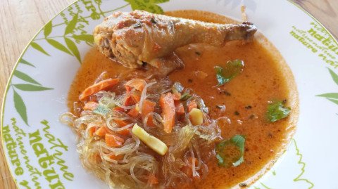 Poulet citron citronnelle et lait de coco