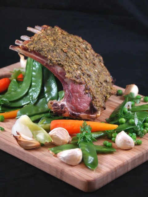 Carré d'agneau aux herbes