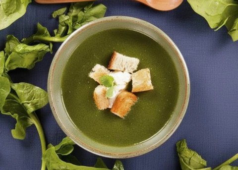Soupe aux épinards