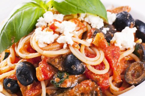 Spaghetti au chèvre