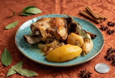 Lapin mijoté au cidre et légumes rustiques