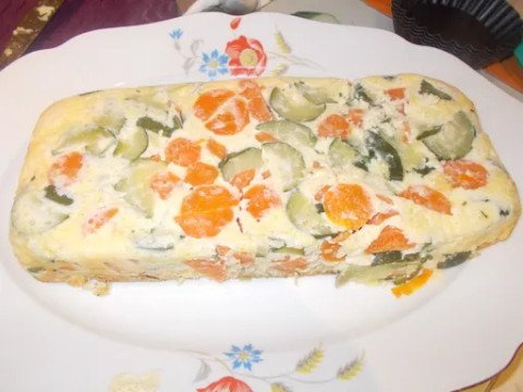 Flan au poulet et aux légumes