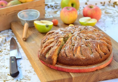 Gâteau aux pommes sans sucre sans édulcorant