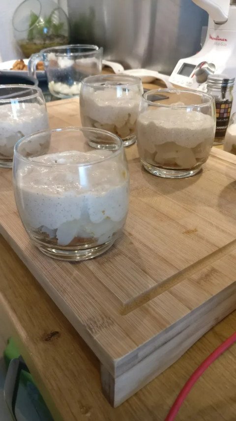 Tiramisu aux poires et au pain d'épices