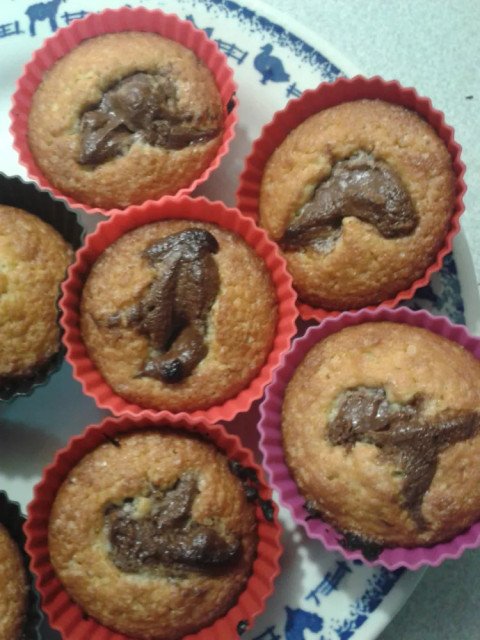 Financiers à la pâte à tartiner