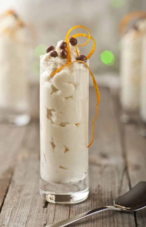 Mousse au chocolat blanc