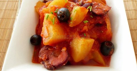 Ragoût de pommes de terre au chouriço portugais