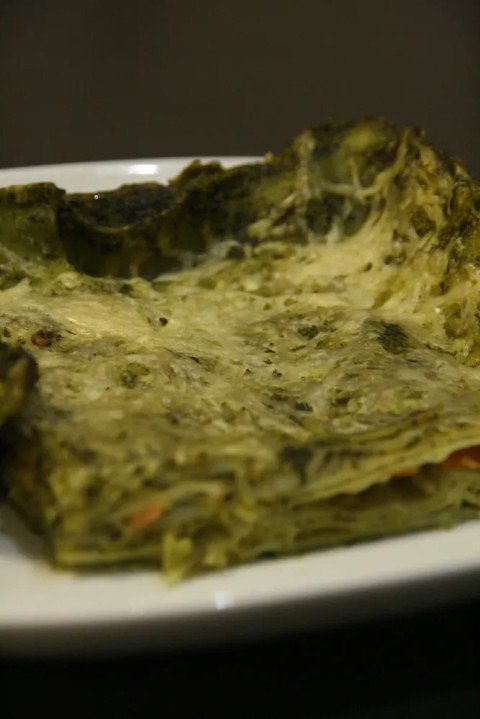 Lasagnes au cresson et saumon