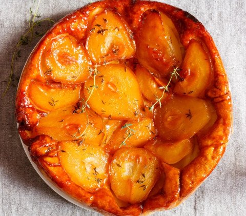 Tarte tatin poires - chocolat