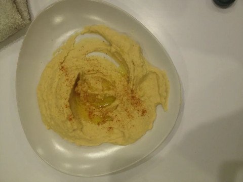 Hoummous facile a l'échalote