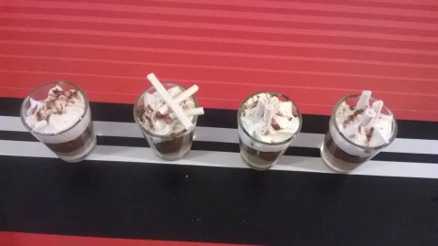 Verrine sablés bretons et caramel beurre salé