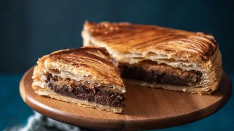 Galette au chocolat et pralin de cacahuète