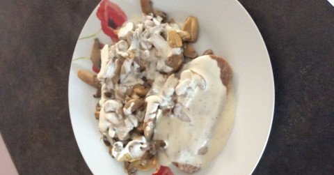 Escalopes de veau crémeuses aux champignons