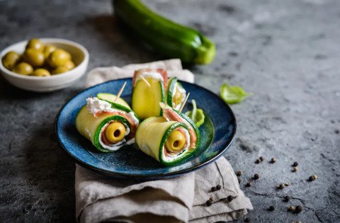 Bouchées de courgettes au saumon fumé