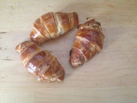 Croissants crème de moutarde et emmental
