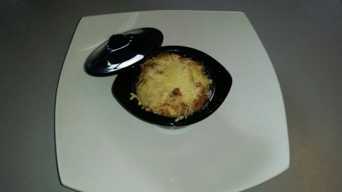 Gratin d'andouillette à la moutarde