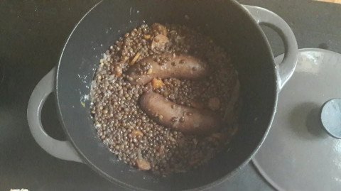 Andouillettes aux lentilles