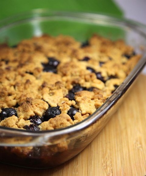 Crumble des vendanges au raisin muscat