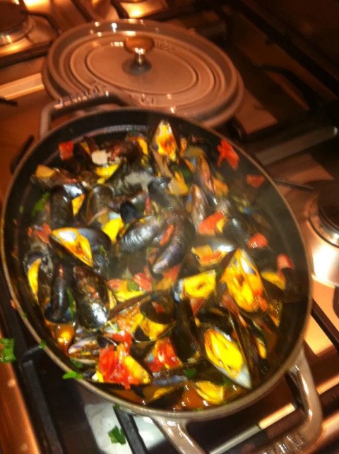 Moules au chorizo facon fabienne