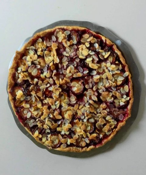 Tarte aux "quetsches poêlées"