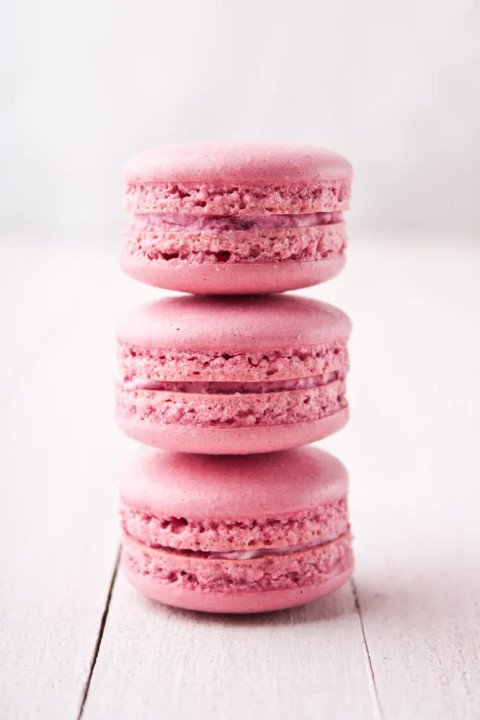 Macarons aux cerises